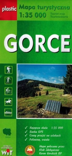 GORCE MAPA TURYSTYCZNA LAMINOWANA WIT 1:35 000