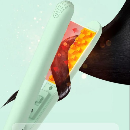 Mini 3D Grid Hair Crimper Curling Iron Volumizing