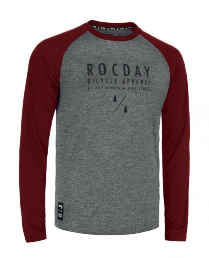 Rocday Jersey Manual Sanitized szaro czerwony, XS