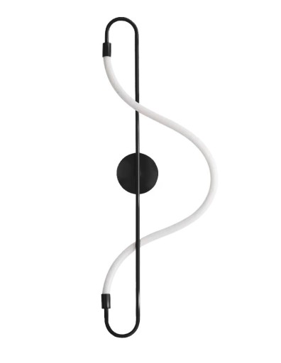 KINKIET LAMPA ŚCIENNA LONG BLACK LINA LED
