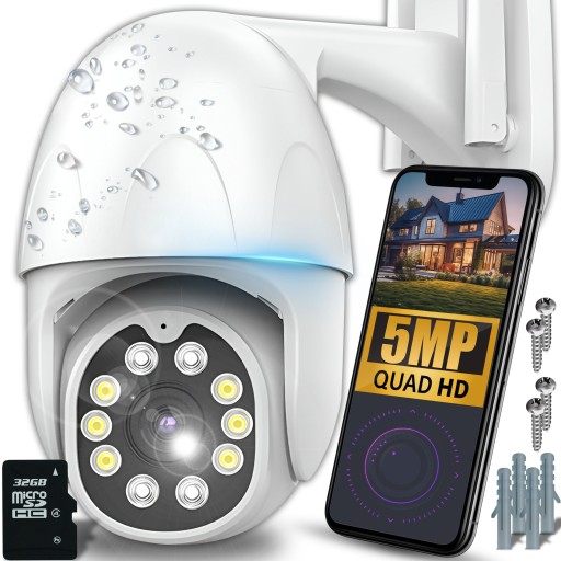 ZEWNĘTRZNA KAMERA OBROTOWA IP WiFi ZOOM 2MP 2MPx