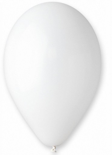 Balony Pastelowe Białe 100 szt.