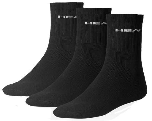 Skarpety tenisowe Head Short Crew 3P 35-38 czarne
