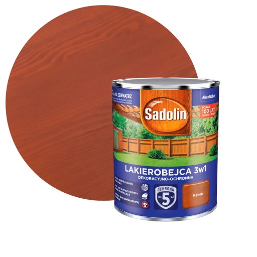 SADOLIN LAKIEROBEJCA 3W1 DEKORACYJNO-OCHRONNA Mahoń 0,7L