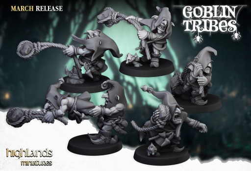 Swamp Goblins Stonethrowers - 5x Gobliny Miotacze