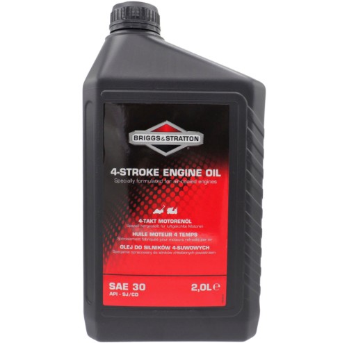 OLEJ BRIGGS STRATTON 2L OLEJ SAE30 OLEJ DO KOSIARKI TRAKTORKA ORYGINALNY