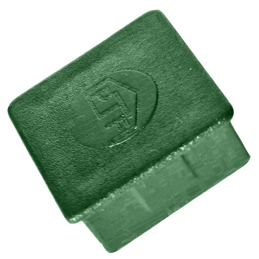 KOREK ZATYCZKA ZAŚLEPKA PROFILU 28X28 ZIELONA