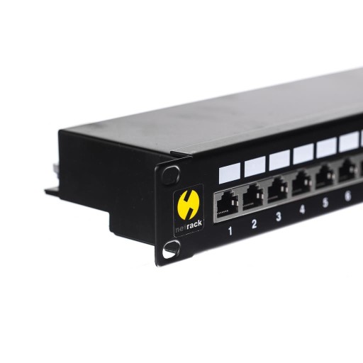 Netrack Patchpanel 19'' 24porty kat 5e FTP + PÓŁKA