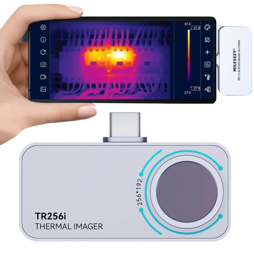 MINI KAMERA TERMOWIZYJNA PODPINANA POD TELEFON ANDROID USB-C 256x192 +ETUI