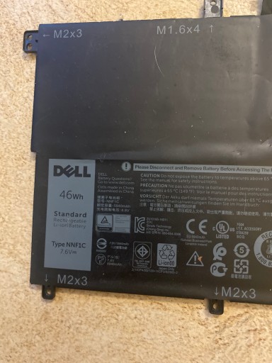 BATERIA DELL XPS 13 9365 NNF1C oryginalna