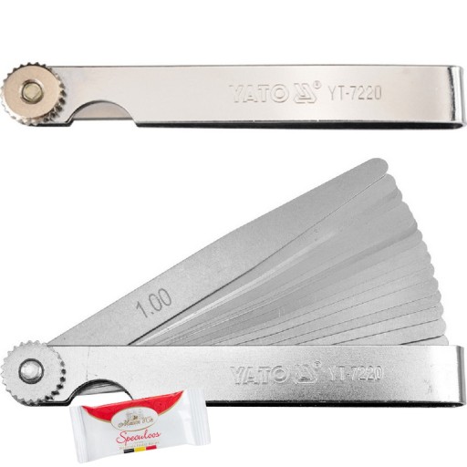 YATO SZCZELINOMIERZ 100MM 17LISTKÓW 0,02-1 MM YT-7220