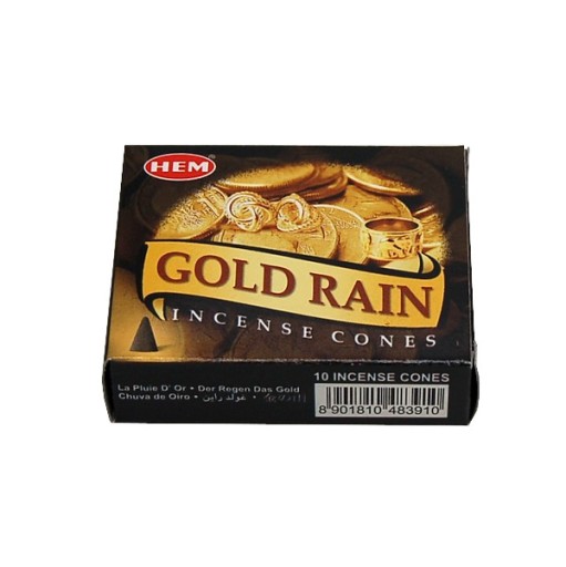 GOLD RAIN - Kadzidło stożkowe HEM