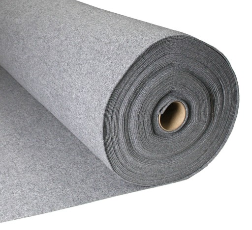 FILC SZARY 400g/m2 - 4mm - miękki- soft -0,5mb DIY