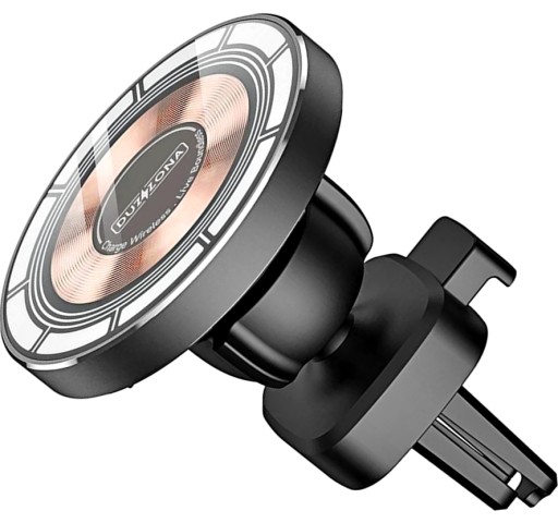 ŁADOWARKA 15W do MAGSAFE +KABEL USB-C UCHWYT do AUTA DO KRATKI mocny magnes