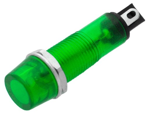 Kontrolka Neonowa 9mm 230V Zielona