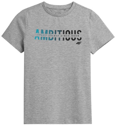 4F T-SHIRT CHŁOPIĘCY HJZ21-JTSM004 128cm