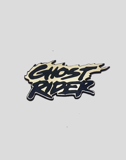 GHOST RIDER naklejka emblemat 50 x 25 mm *ZŁOTA
