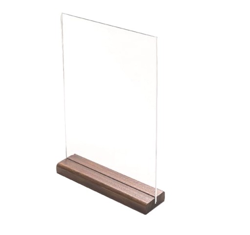 Stojak z plexi DREWNO A5 pion/poziom