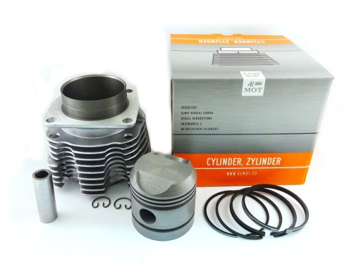 CYLINDER DNIEPR + TŁOK + PIERŚCIENIE + SWORZEŃ + SEGERY ALMOT