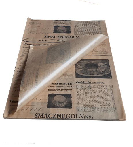 PAPIER GAZETA BRĄZOWY PAKOWY 30X40cm 100szt