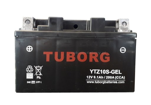 Akumulator Tuborg YTZ10S-GEL 9.1Ah 200A GEL żelowy