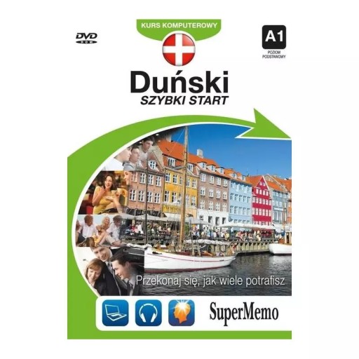DUŃSKI SZYBKI START KURS KOMPUTEROWY A1 POZIOM PODSTAWOWY CD-MP3 + DVD-ROM