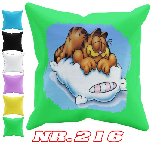 POSZEWKA NA PODUSZKĘ JAŚKA DO PRZEDSZKOLA GARFIELD + IMIĘ GRATIS