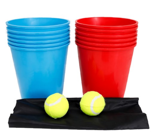 WIELKI PING-PONG Z WIADRAMI GRA PLAŻOWA PIWNA