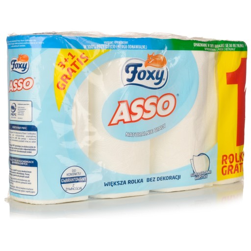 Ręcznik papierowy Foxy Asso 4szt. biały