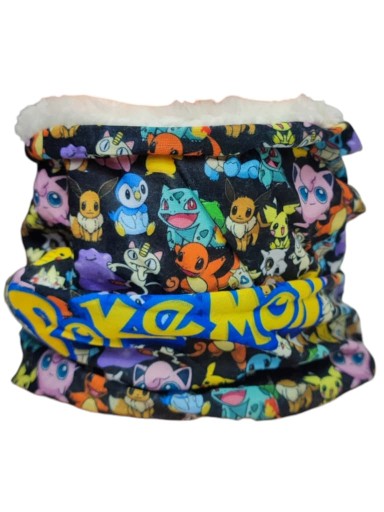 POKEMON PIKACHU szalik komin z PLUSZEM