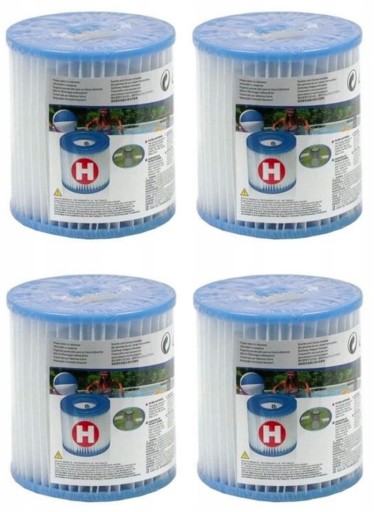 4 X Filtr Filtry Pompy Basen Wkład Filtracyjny Filtrujący INTEX typ H 29007