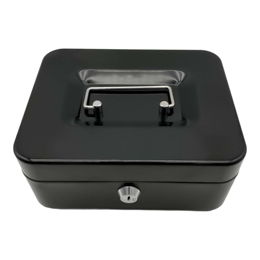 Money box with space for small items, Black Collection