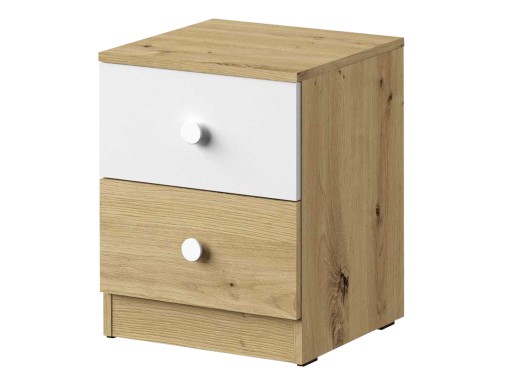 SZAFKA NOCNA do pokoju NERO stolik Dąb artisan