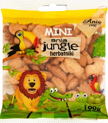 ANIA JUNGLE herbatniki mini zoo 100g