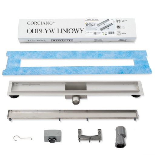 Odpływ Liniowy 90 cm 2w1 NISKI syfon pod płytkę
