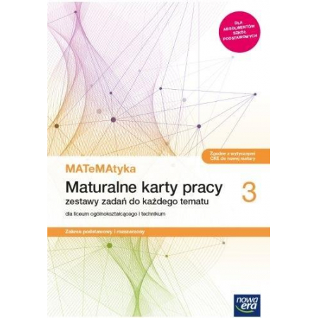 Matematyka 3 Maturalne Karty Pracy - Nowa Era - Dorota Ponczek - stan NOWA