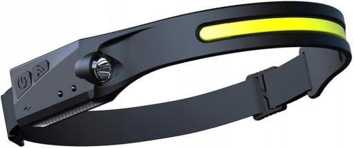 LATARKA CZOŁOWA SENSOR RUCHU CZOŁÓWKA LED COB USB