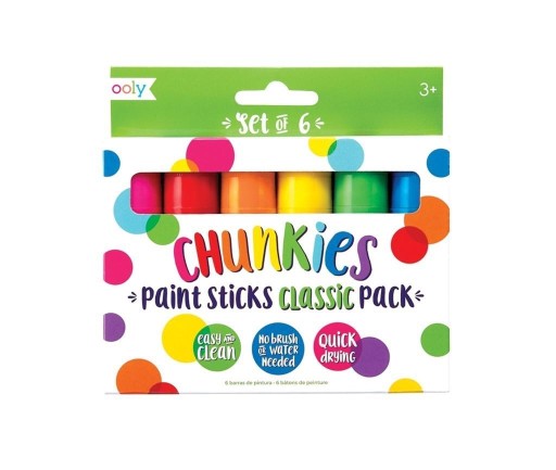 FARBY W KREDCE CHUNKIES PAINT STICKS 6 SZTUK