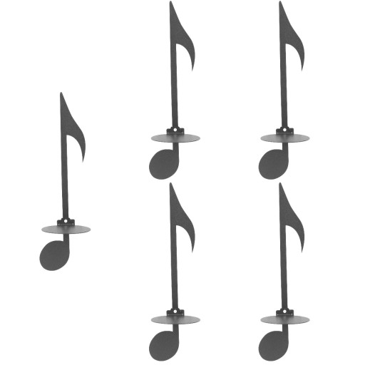 Music Note Kinkiet Ścienny Świeca Kinkiety Dec