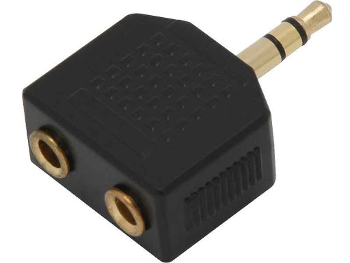 ROZDZIELACZ JACK WTYK.3,5- DWA GNIAZDA 3,5 STEREO