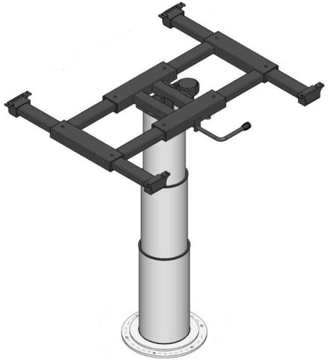 NOGA STOŁU Z MECHANIZMEM OBROTOWYM 60 x 48 cm