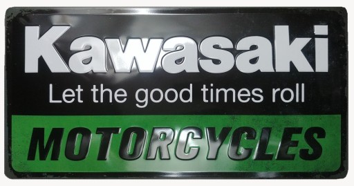 Tablica szyld KAWASAKI plakat blaszany gift 25x50