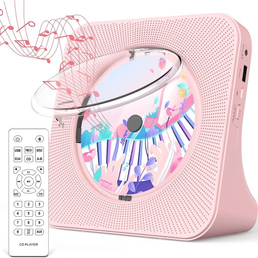 ODTWARZACZ CD PRZENOŚNY LCD Z BLUETOOTH I PILOTEM