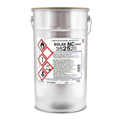 LAKIER NITRO BEZBARWNY SOLAK NC POŁYSK 5L