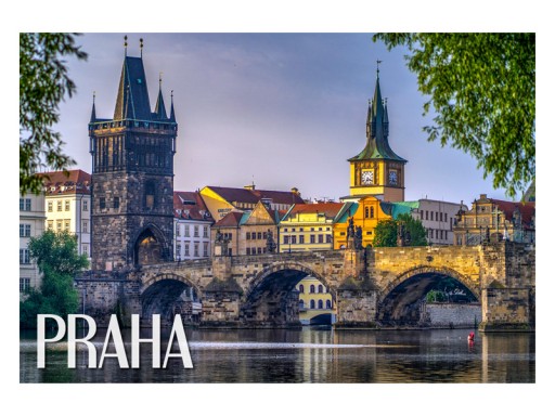 PRAGA - Most Karola - Magnes na lodówkę