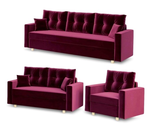 Zestaw Wypoczynkowy Wolf 3+2+1 Sofa, Kanapa, Fotel