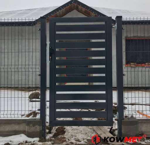 Furtka Palisadowa 168 cm Profil 80x20 mm Grafit/Antracyt DOSTĘPNA OD RĘKI