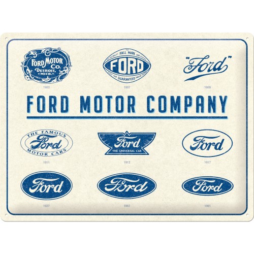 Plakat Metalowy 30x40cm Ford-Logo Evolution 3D!!!