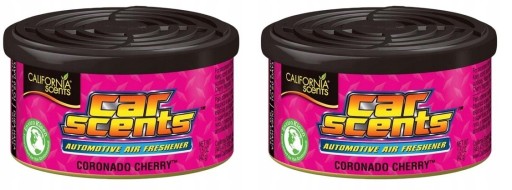 CALIFORNIA CAR SCENTS ZAPACH CORONADO CHERRY 2 SZT