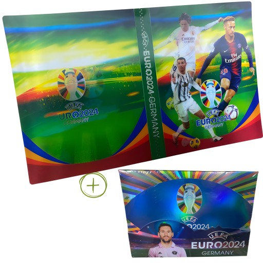Album na karty piłkarskie 120szt 3d EURO 2024 I karty z piłkarzami 680sztuk